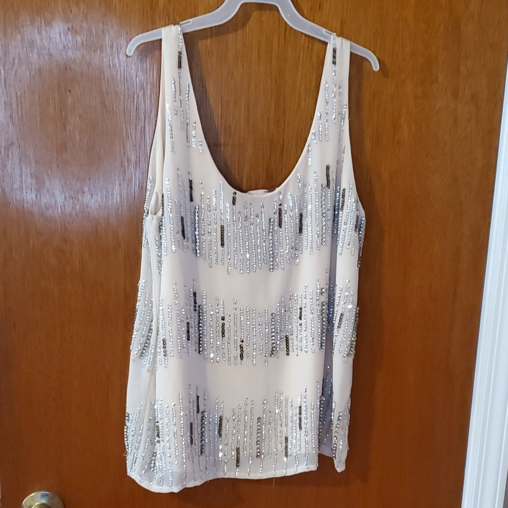 Blush Beaded Tank